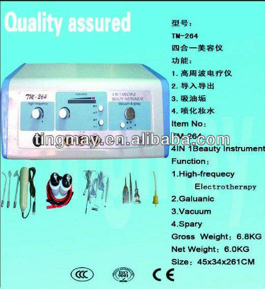 portable high frequency multifunction skin care beauty equipment tm-264