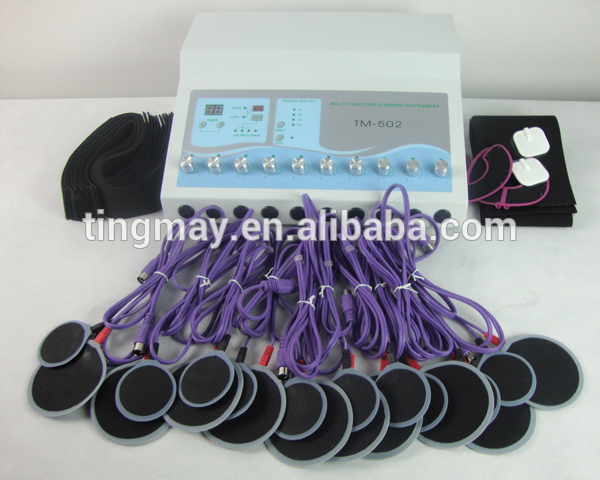 Electric muscle relaxer electrode electrostimulation