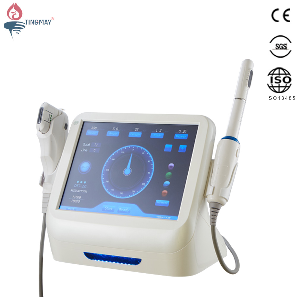 hi fu vaginal tightening machine with 1.5mm 3.0mm 4.5mm for face and 3.0mm&4.5mm for vagina