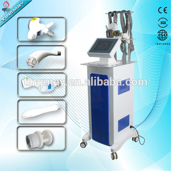 Professional vacuum + auto-roller +RF cavitation quickly weight loss slimming velashape