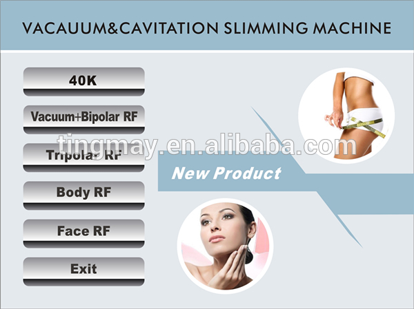rf vacuum roller 40k fat reuduction ultrasonic cavitation rf slimming machine