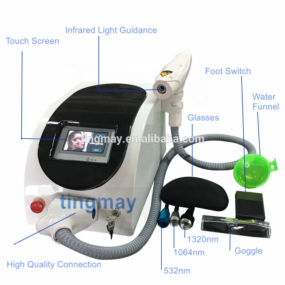2019 professional portable q switch nd yag laser machine for tattoo removal
