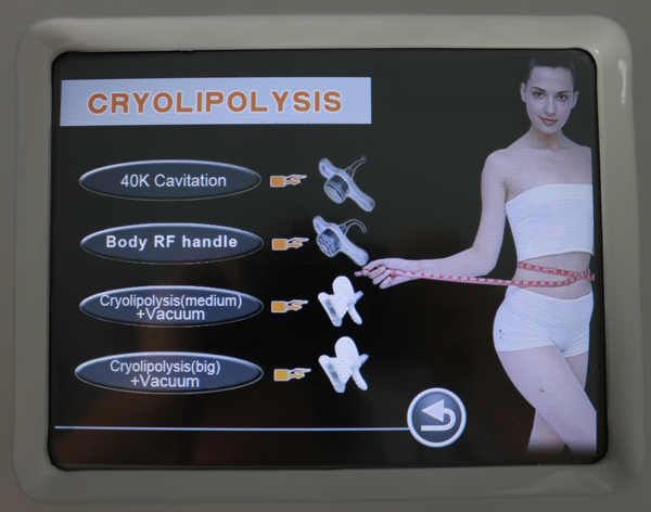 Ultrasonic cavitation rf cryolipolysis slimming weight loss machine