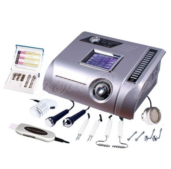 Ultrasonic face lift skin scrubber cold hammer 6 in 1 microdermabrasion machine