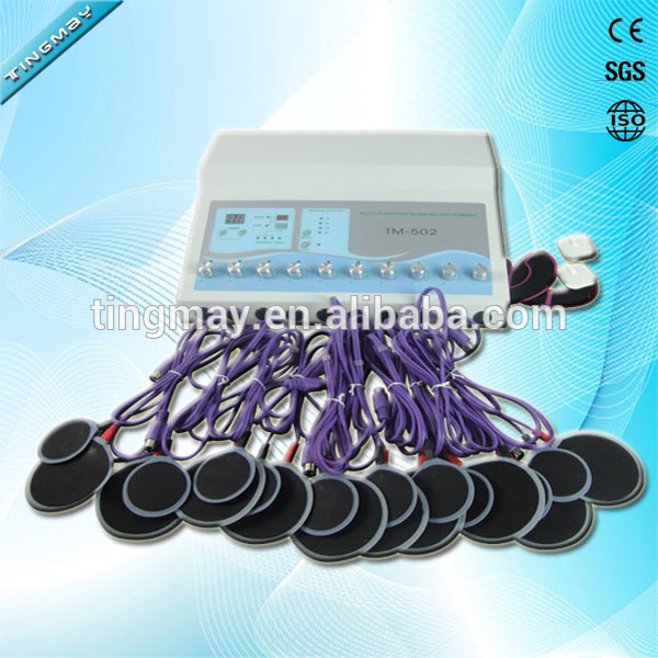 Electric muscle stimulator physical therapy apparatus