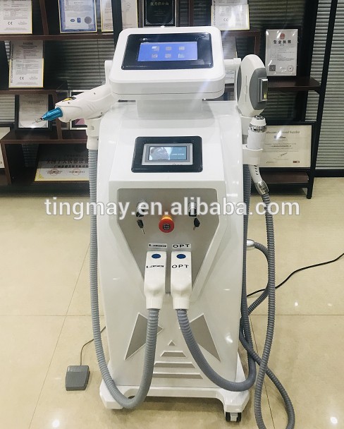 3in 1 hair removal tattoo removal RF skin tightening machine 2019