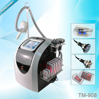 Guangzhou Tingmay TM-908 4 in 1 cavitation rf lipo laser cryolipolysis slimming machine
