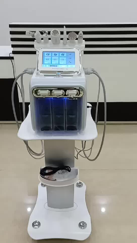 2019 Hot aqua peel oxgen jet peel H2o2 small bubble facial cleansing ultrasound rf bio microcurrent device factory price