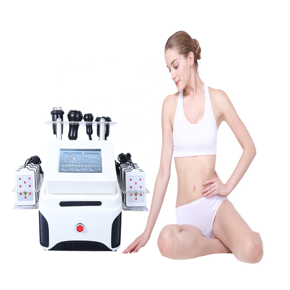 Factory price fat removal machine with vacuum cavitation system rf and lipolaser