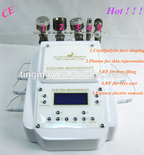 Hot no needle mesotherapy beauty machine skin care device