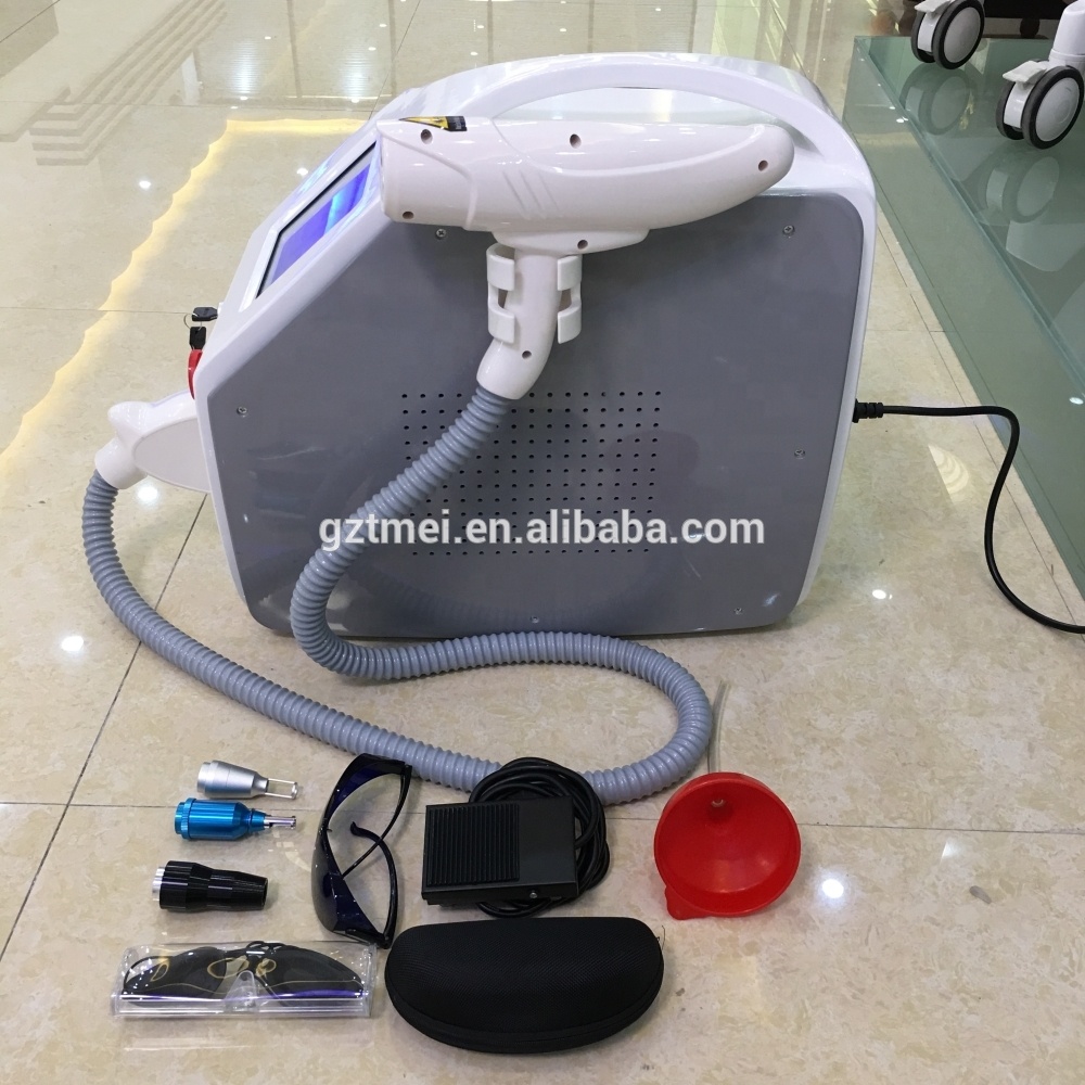 Portable new design q switched nd yag laser tattoo removal machine with CE approved