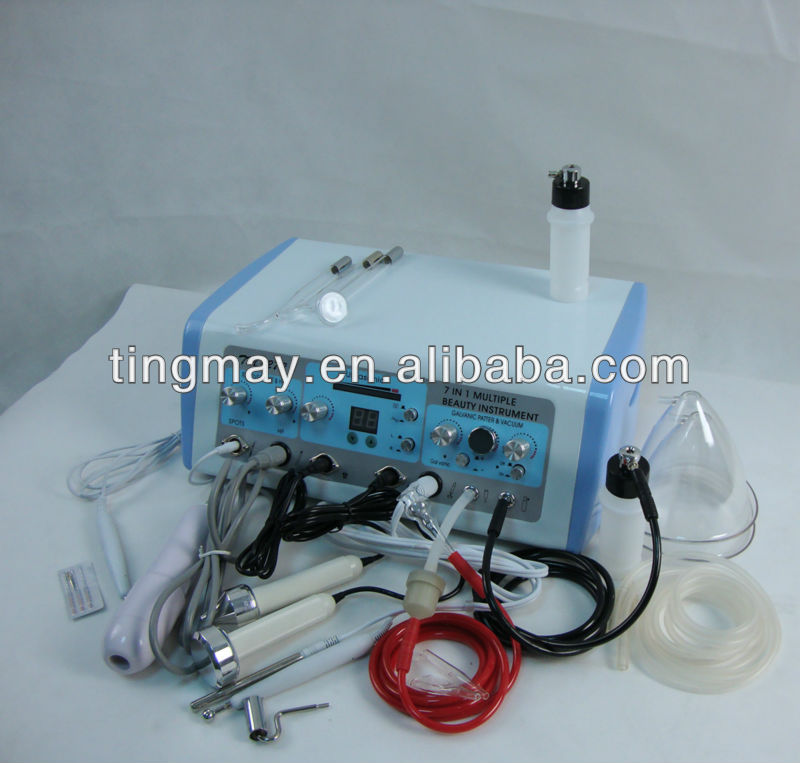 7 In 1 Multifunction High frequency ultrasonic galvanic facial machine
