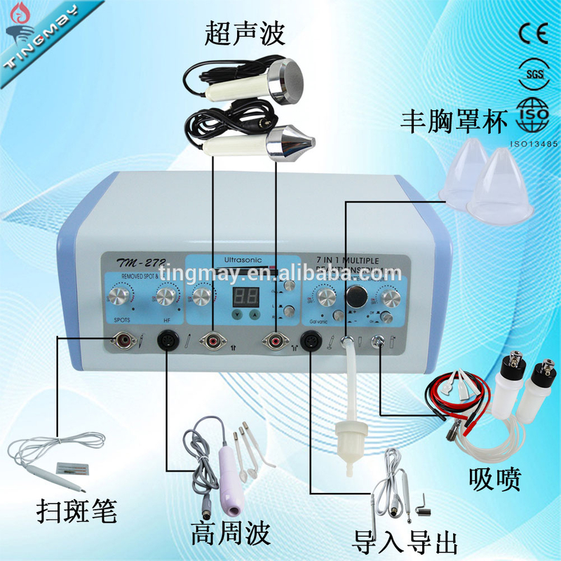 7 in 1 Multi-function high frequency electrotherapy galvanic machine
