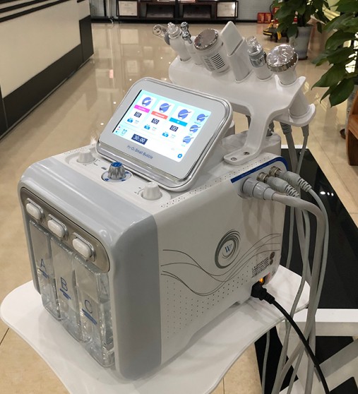 6 in 1 H2 O2 deep clear hydro dermabrasion aqua facial oxygen jet peeling machine