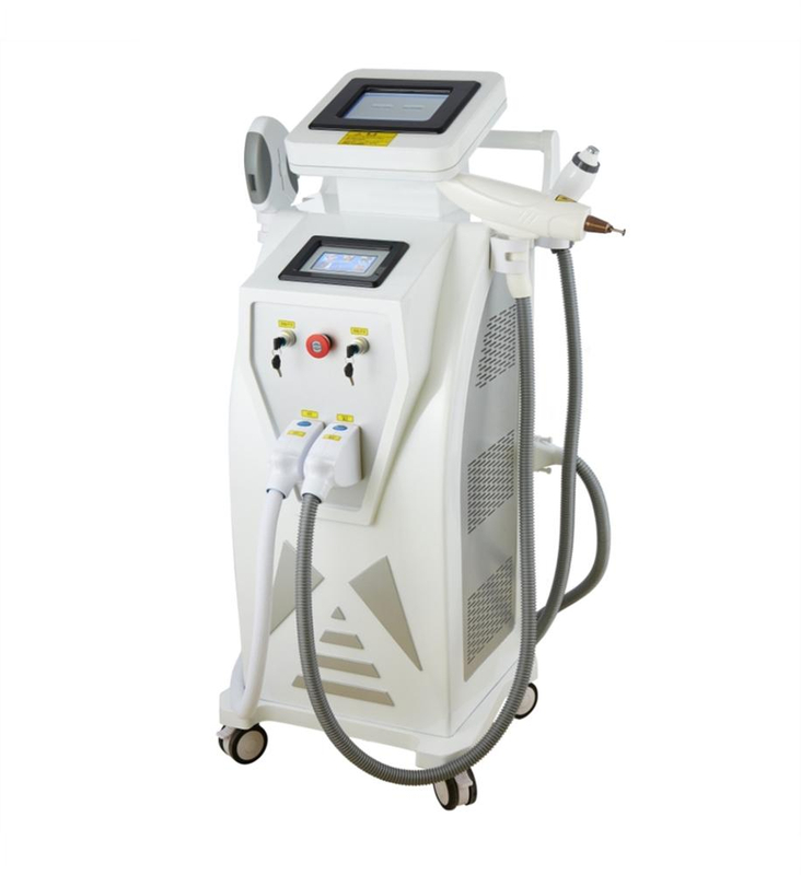 E light ipl rf nd yag laser 4 in 1 shr hair removal machine