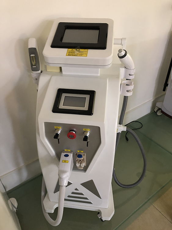 Multifunction machine combine OPT IPL hair removal ND yag laser tattoo removal rf skin litf