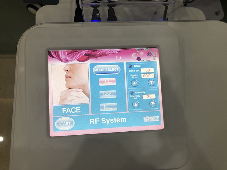 2019 popular home use touch screen monopolar rf skin tightening machine