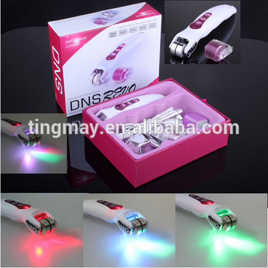 540 pins replaceable skin vibrating photon derma roller (Acne removal, wrinkle removal)