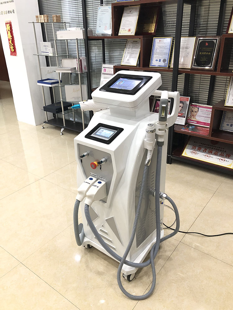 3 in 1Multifunction Beauty Machine Opt Shr Elight Ipl Rf Nd Yag Laser For Tattoo Removal Hair Removal