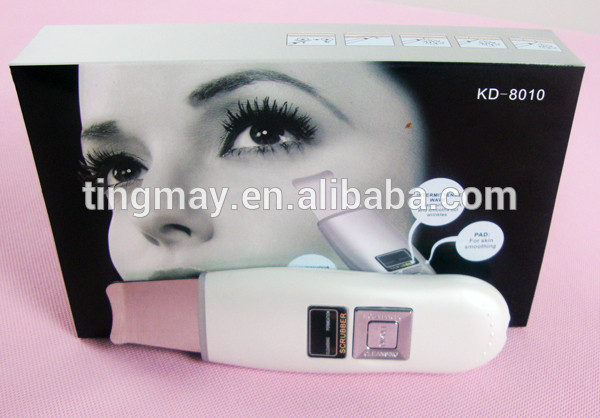 New products 2016 Home use deep cleansing supersonic ultrasonic skin scrubber beauty equipment