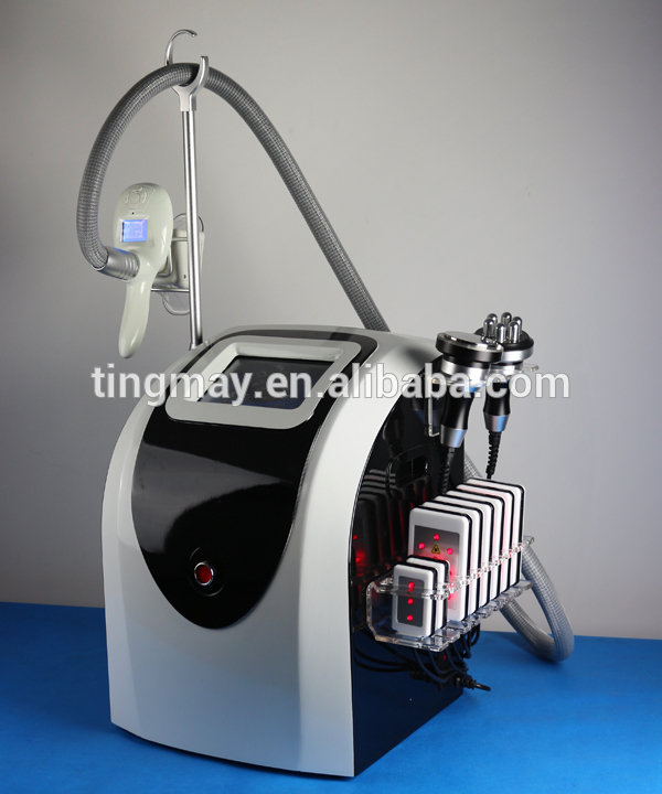 Portable 4 in 1 Cryolipolysis +40K Cavitation+RF +8 Lipo Laser Body Slimming Machine