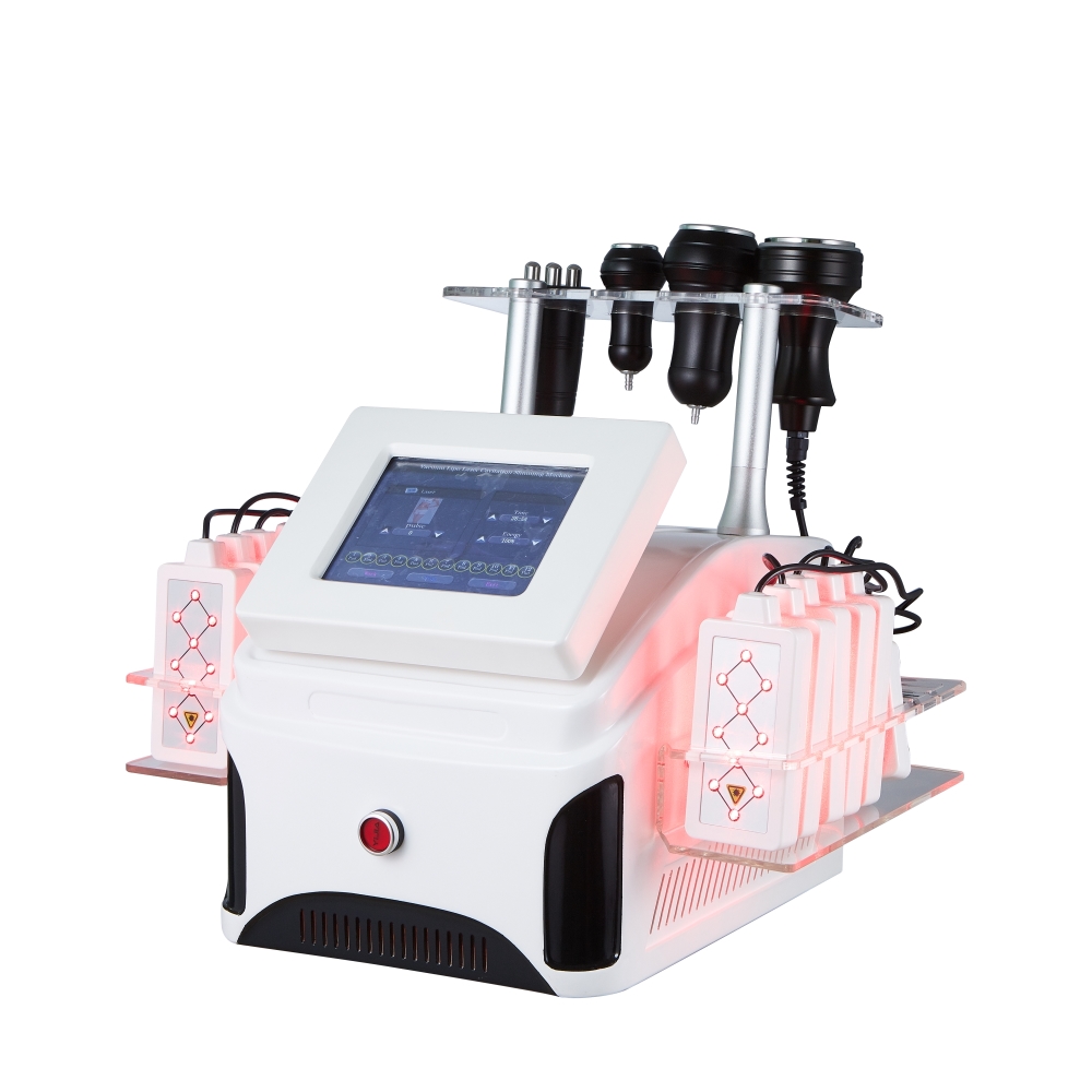 Newest 12 Pads Lipo Laser Body Shaping Cavitation Cellulite Removal Vacuum Sextupole Bipolar RF Fat Loss Machine