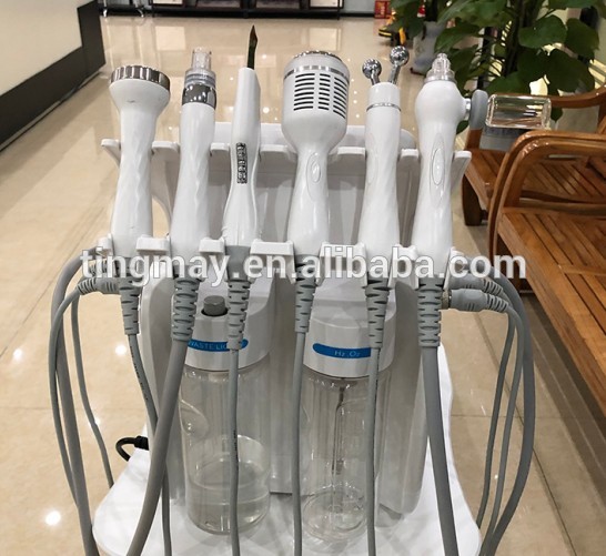 6 in 1 anti aging H2O2 hydrogen oxygen jet small bubble facial beauty machine